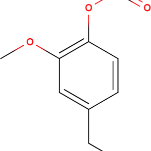 Structure formular image of Acetyl Eugenol