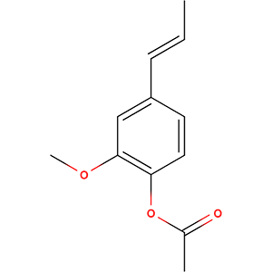 Structure formular image of Acetyl isoeugenol