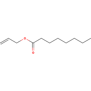 Structure formular image of Allyl Caprylate