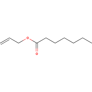 Structure formular image of Allyl Heptanoate