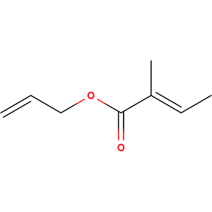 Structure formular image of Allyl Tiglate