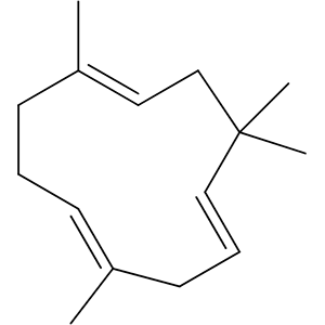 Structure formular image of alpha-Humulene