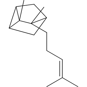 Structure formular image of alpha-Santalene