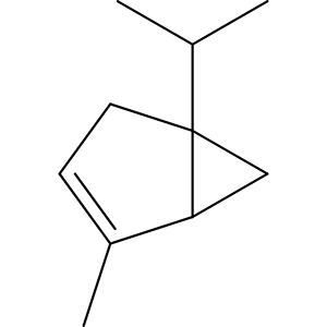 Structure formular image of alpha-Thujene