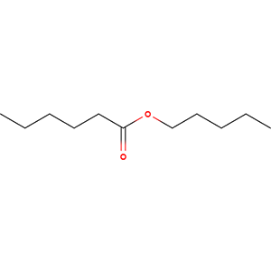 Structure formular image of Amyl Caproate