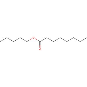 Structure formular image of Amyl Caprylate