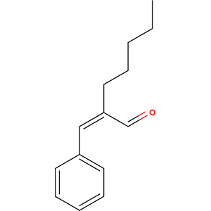 Structure formular image of Amyl Cinnamal