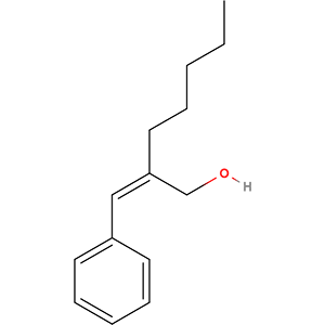 Structure formular image of Amyl cinnamic alcohol