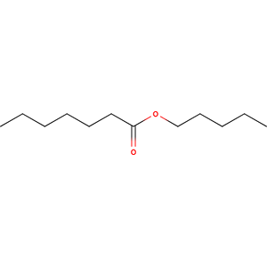 Structure formular image of Amyl Heptanoate