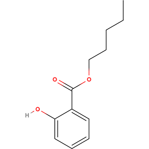 Structure formular image of Amyl Salicylate