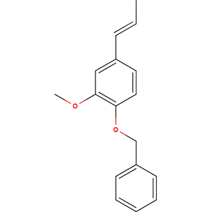 Structure formular image of Benzyl isoeugenol