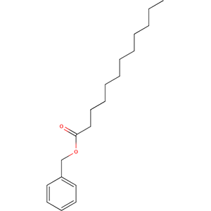 Structure formular image of Benzyl laurate