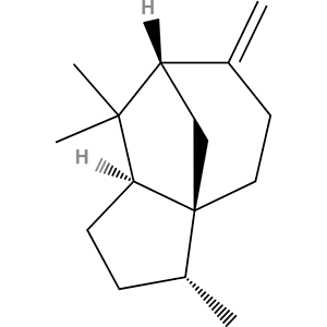 Structure formular image of beta-Cedrene