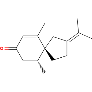 Structure formular image of beta-Vetivone