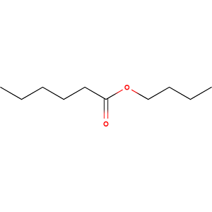 Structure formular image of Butyl Caproate