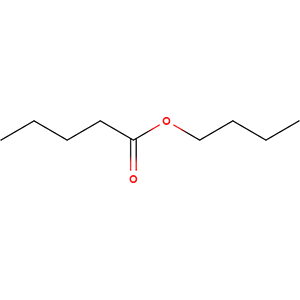 Structure formular image of Butyl Valerate