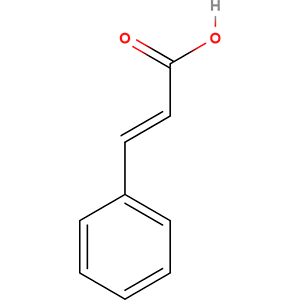 Structure formular image of Cinnamic acid