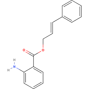 Structure formular image of Cinnamyl anthranilate