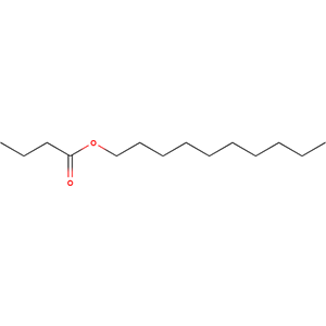 Structure formular image of Decyl Butyrate