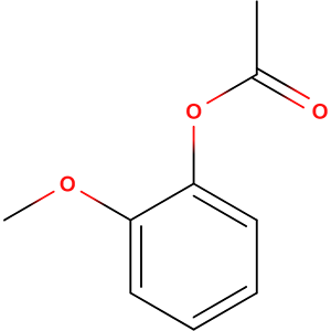 Structure formular image of Guaiacol acetate