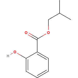 Structure formular image of Isobutyl salicylate