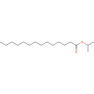 Structure formular image of Isopropyl Myristate