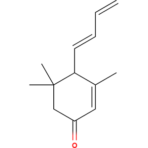 Structure formular image of Megastigmatrienone