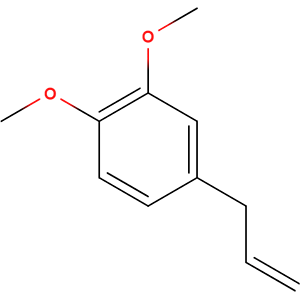 Structure formular image of Methyl Eugenol