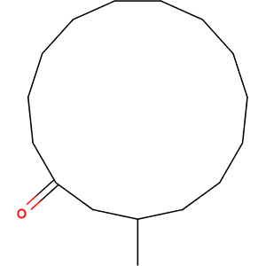 Structure formular image of Muscone