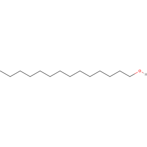 Structure formular image of Myristic alcohol