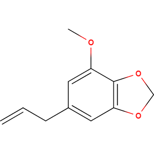 Structure formular image of Myristicin