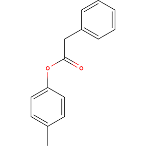 Structure formular image of p-Cresyl phenyl acetate