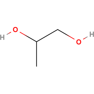 Structure formular image of Propylene Glycol