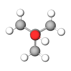 3D model image of T-butyl Alcohol