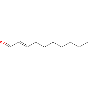 Structure formular image of trans-2-Decenal