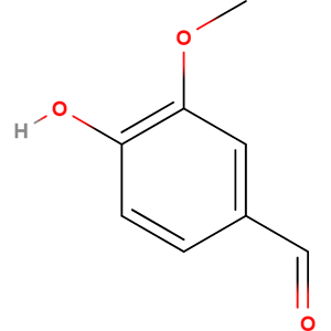 Structure formular image of Vanillin